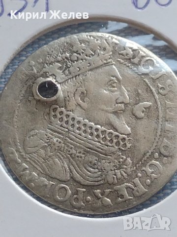 Сребърна монета Орт 1624г. Сигизмунд трети Данциг ПОЛША 24951, снимка 3 - Нумизматика и бонистика - 43015103