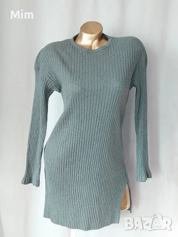 S  Тревисто зелена рокля и L в светло бежаво , снимка 9 - Рокли - 52082830