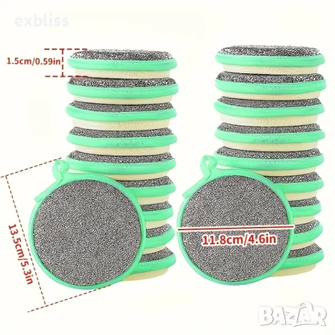 Двулицеви гъби за съдове 3бр., снимка 6 - Аксесоари за кухня - 50761141