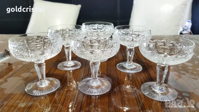 кристални чаши Бохемия , снимка 7 - Антикварни и старинни предмети - 50541244
