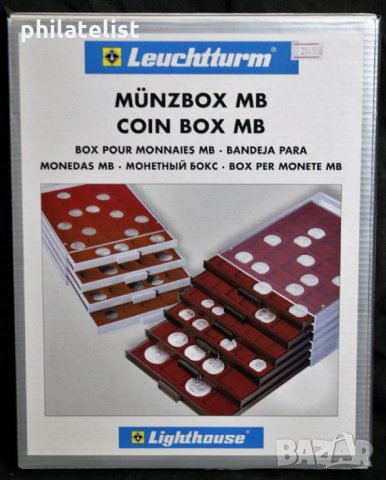 Leuchtturm MB кутия PVC за монети, различни размери