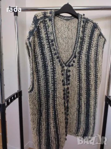 Плетен вълнен елек 