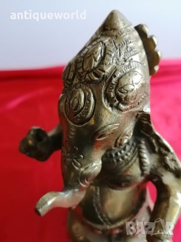 Уникална Бронзова Статуетка ГАНЕША, Будизъм , Буда, снимка 5 - Антикварни и старинни предмети - 43209693
