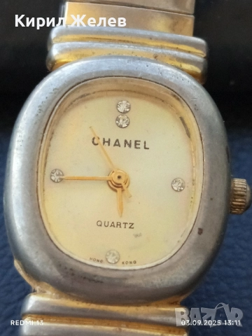 Марков дамски часовник CHANEL QUARTZ елегантен фин 29152, снимка 3 - Дамски - 51590666