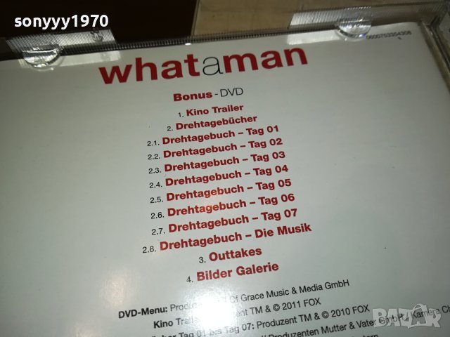 WHAT A MAN CD X2 ВНОС GERMANY 2812231133, снимка 15 - CD дискове - 43569141