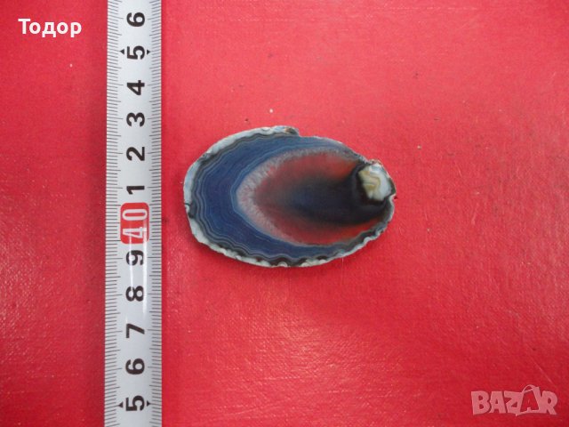 Полиран минерал ахат халцедон 16 , снимка 2 - Колекции - 43966940