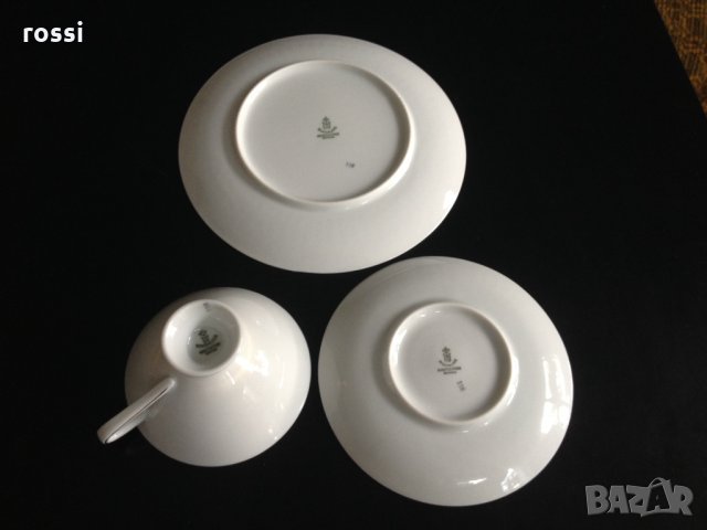 Vintage. Ново трио от Winterling Bavaria за кафе/чай и десерт, чаша и 2 чинии, сервиз, сет, чиния, снимка 12 - Антикварни и старинни предмети - 33395201