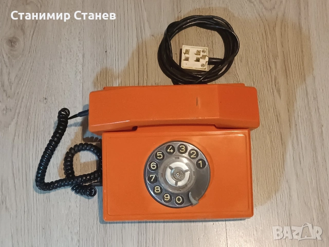 Стар телефон с шайба, снимка 3 - Други - 53029965