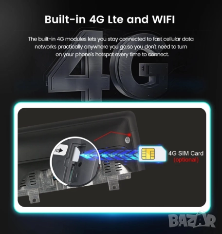 Мултимедия за BMW 5 серия F10, F11, Android, 2012-2017, CIC, навигация, Андроид, екран, дисплей, снимка 14 - Аксесоари и консумативи - 52502284