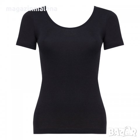 Playtex S,M,L,XL черна,бяла дамска 97% памучна тениска с къс ръкав дамски памучни блузи къси ръкави, снимка 6 - Тениски - 29073283