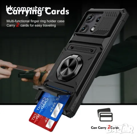 Motorola Edge 50 Pro 5G Удароустойчив TPU+PC / Ring Holder Калъф и Протектор, снимка 10 - Калъфи, кейсове - 49916355