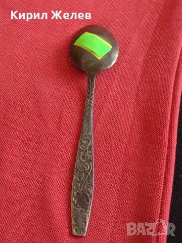 Стара лъжичка за кафе чай СССР красива орнаментика за КОЛЕКЦИЯ ДЕКОРАЦИЯ БИТОВ КЪТ 15306, снимка 7 - Други ценни предмети - 43831606