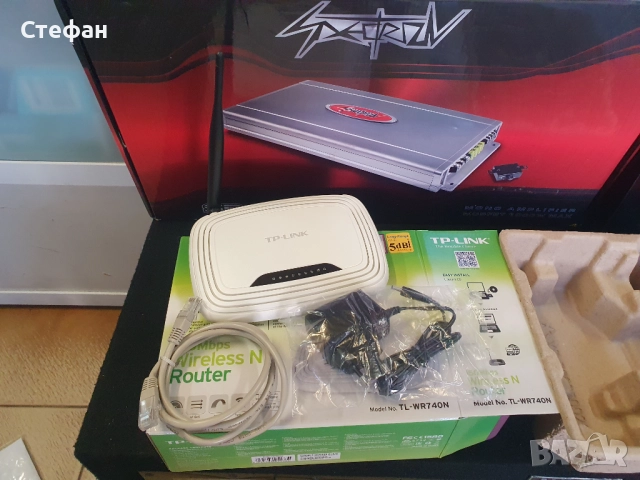 Рутер TP-Link TL-WR740NПълен комплект.  В отлично техническо и визуално състояние., снимка 7 - Рутери - 51971334