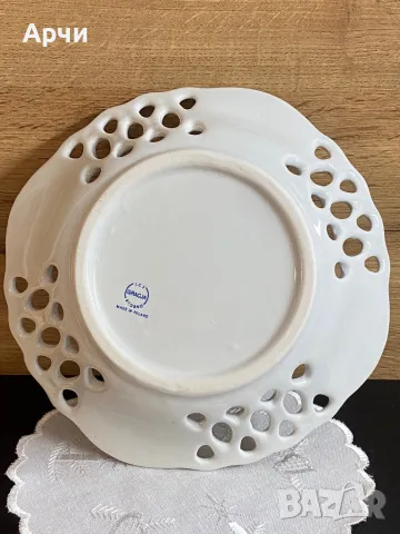 Порцеланова ажурна купа -Poland, снимка 3 - Сервизи - 48365744