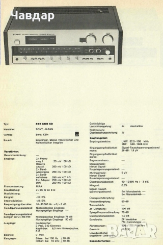 Sony STR-6800 SD , снимка 13 - Ресийвъри, усилватели, смесителни пултове - 52938200