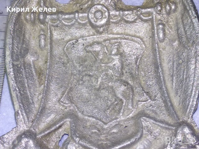 СТАРИНЕН ГОТИЧЕСКИ с РИЦАРСКИ ГЕРБ и ДРАКОН СРЕБРИСТ МЕТАЛЕН ПЕПЕЛНИК КОЛЕКЦИОНЕРСКА ЧИНИЙКА 41551, снимка 3 - Колекции - 43663201