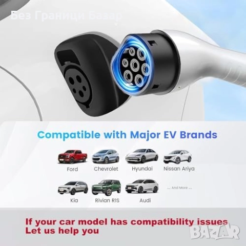 Ново Преносимо зарядно за електромобил Type 2, 3kW, 6–13A, UK щепсел, снимка 9 - Друга електроника - 52698501