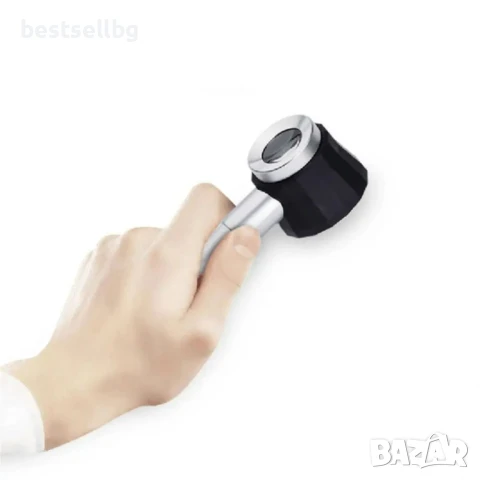 Мощна ръчна увеличителна лупа микроскоп 20X увеличение LED осветление със скала печетарска бижута, снимка 9 - Други инструменти - 50874847