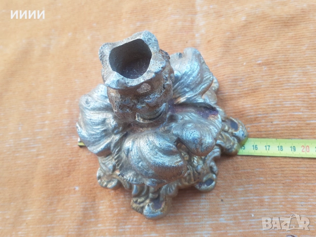 Свещник, снимка 4 - Антикварни и старинни предмети - 53450854