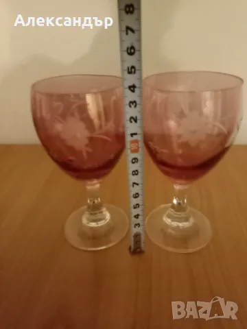 Кристални чаши за вино BOHEMIA 2 броя, снимка 3 - Чаши - 49319807