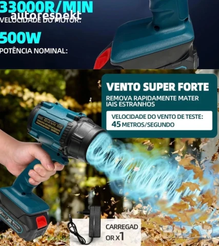 Въздушен турбо пистолет/духалка за автомивка/сняг/листа РЕГУЛИРАНЕ !!!, снимка 6 - Аксесоари и консумативи - 51256553