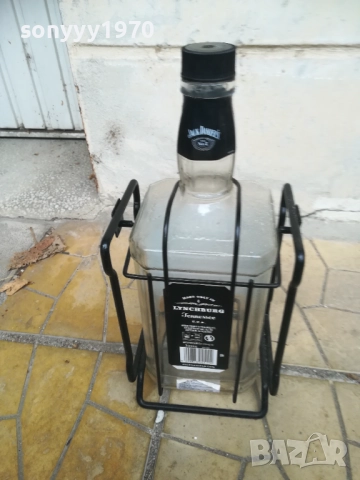 JACK DANIELS 3L-ГОЛЯМО ПРАЗНО ШИШЕ С МЕТАЛНА ЛЮЛКА 1611251811, снимка 15 - Колекции - 52433666
