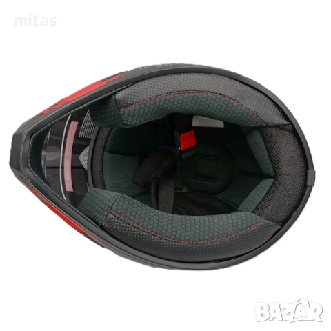 Кросова каска с визьор, Full Face, DOT, Размер: M; L; XL - Вело, Мото, снимка 14 - Аксесоари за велосипеди - 52147876