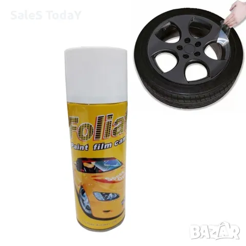 Спрей за джанти, гумирана боя, боя за джанти, течен каучук, Мат черен, снимка 3 - Аксесоари и консумативи - 35472211