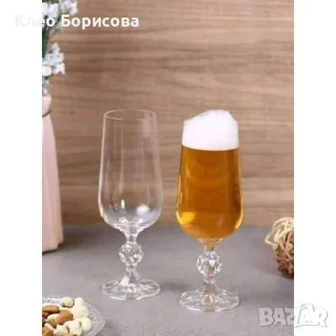 Комплект от 6 чаши за бира Bohemia Sterna, 280мл, снимка 3 - Чаши - 49143615