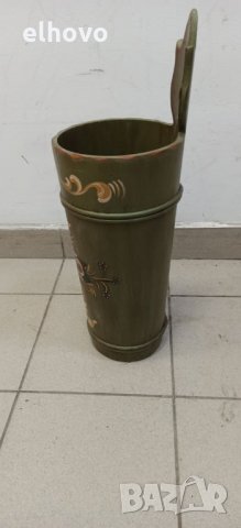 Дървено ведро за декорация, снимка 6 - Антикварни и старинни предмети - 32941648