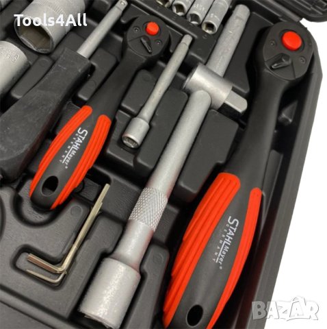 Premium Гедоре 108 части Stahl Mayer + Две Тресчотки, снимка 4 - Аксесоари и консумативи - 43422500