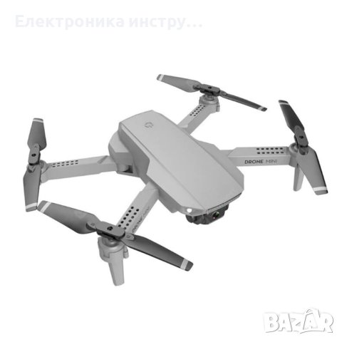 Дрон Е88, 4K камера, полет 12мин 100m, сгъваем, чанта за транспортиране, Сив, снимка 4 - Дронове и аксесоари - 43155927