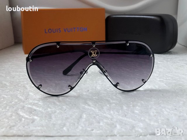 Louis Vuitton 2023 висок клас мъжки слънчеви очила маска, снимка 2 - Слънчеви и диоптрични очила - 38938086