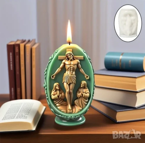 Молд Исус Христос с яйце , снимка 6 - Форми - 48034466