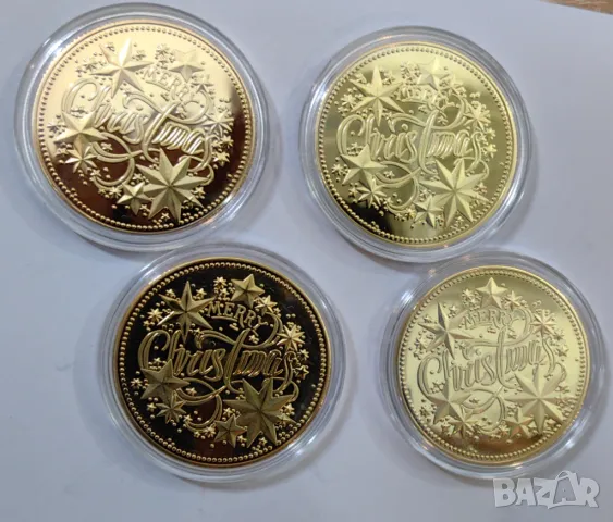 Подаръчна Коледна монета плакет , снимка 5 - Нумизматика и бонистика - 48364956