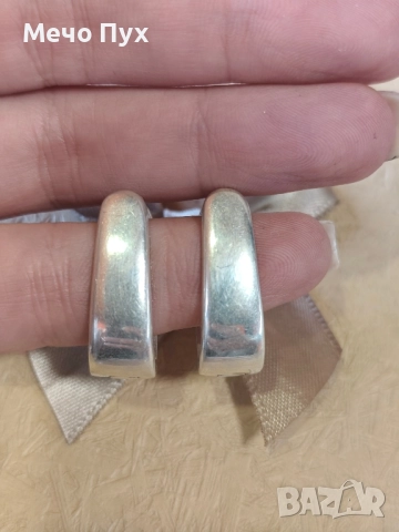 Сребърни обеци (177), снимка 4 - Обеци - 52456102