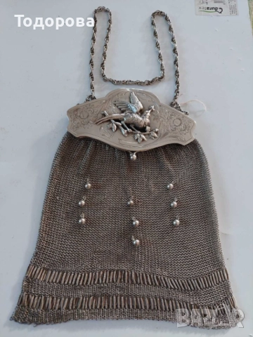 Сребърна дамска чантичка(уникат-сребро 800 проба), 1 800 лв