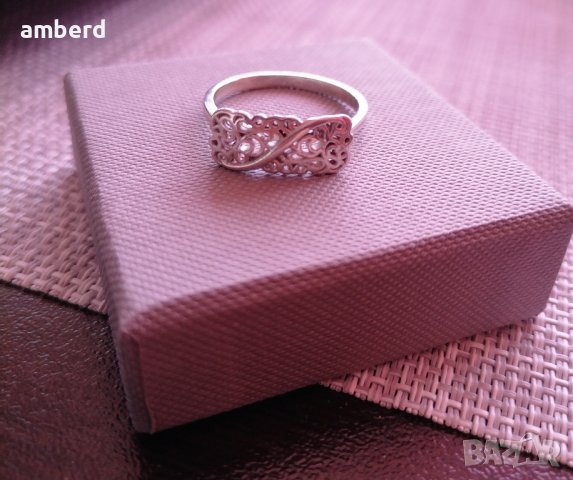 Сребърен пръстен - модел R114, снимка 2 - Пръстени - 43803689