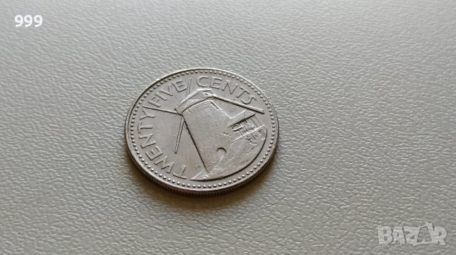 25 цента 1980 Барбадос