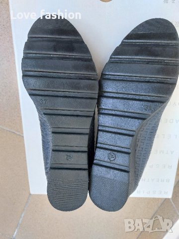 Обувки от естествена кожа на платформа , снимка 5 - Дамски ежедневни обувки - 43551224