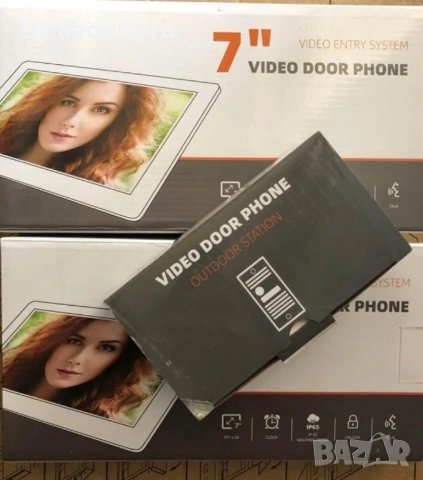 Smart видео домофон система, звънец с камера и 2 монитора, снимка 8 - Други - 53202530