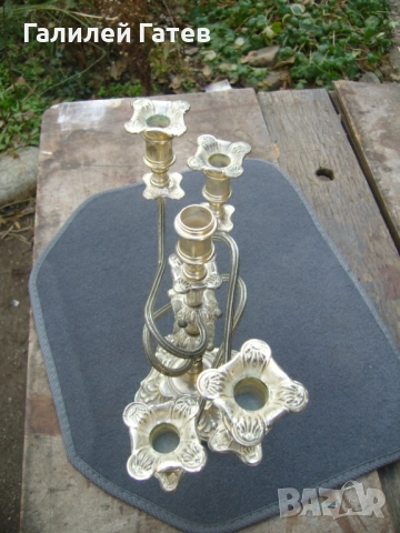 Старинни Свещници, снимка 4 - Антикварни и старинни предмети - 52589120