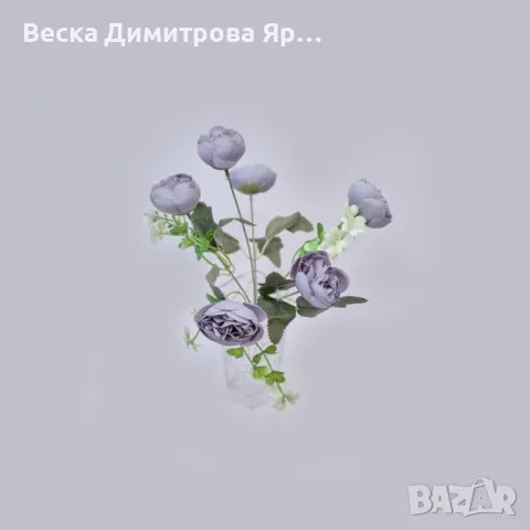 Изкуствени аранжировки с божури, снимка 4 - Изкуствени цветя - 50321990