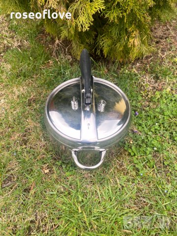 EXCELSA ITALY / ИТАЛИЯ качествена тенджера под налягане с вместимост 5 литра, снимка 2 - Съдове за готвене - 32413498