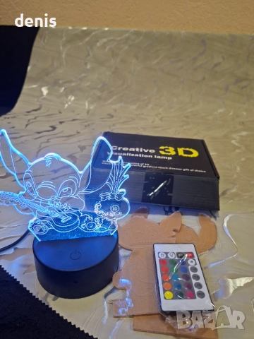 Детска лампа Стич, снимка 2 - Друга електроника - 52888189