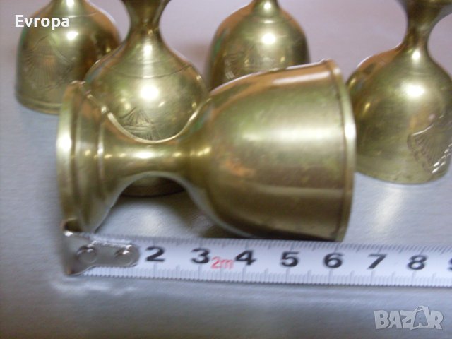 Бронзови чаши- 5бр., снимка 5 - Антикварни и старинни предмети - 43170855