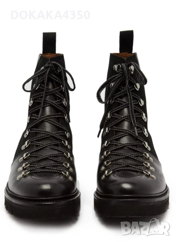 Черни кожени дамски боти Grenson, снимка 2 - Дамски боти - 52937162