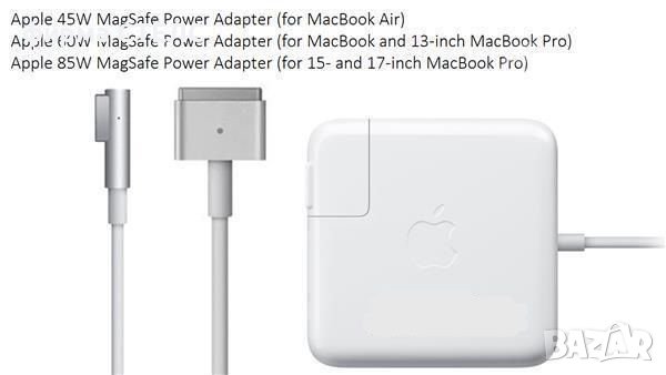 Ново зарядно Macbook Pro Air 45w 60w 85w Magsafe 1 2 / Кабел