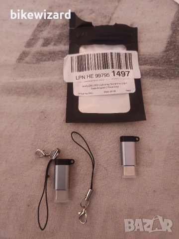 MoKo Lightning към USB-C конектор 2 адаптера за iPhone 16/15 Pro Max, iPad, Samsung НОВИ, снимка 2 - USB кабели - 53147982