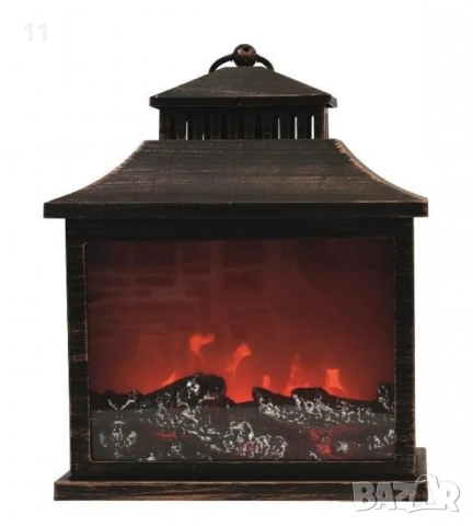 Декоративна камина с реалистичен горящ огън, снимка 2 - Декорация за дома - 53276807